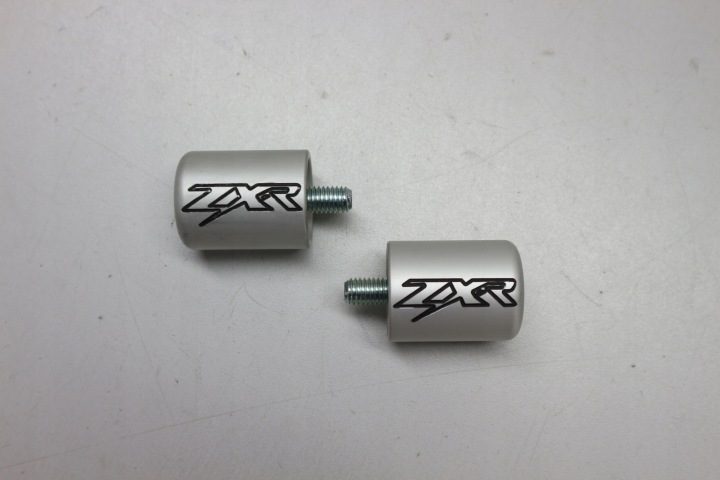 KAWASAKI ZXR НАКОНЕЧНИКИ ГРУЗИКИ РУЛЯ СЕРЕБРИСТЫЕ MOTRAX EBEK1, фото 2