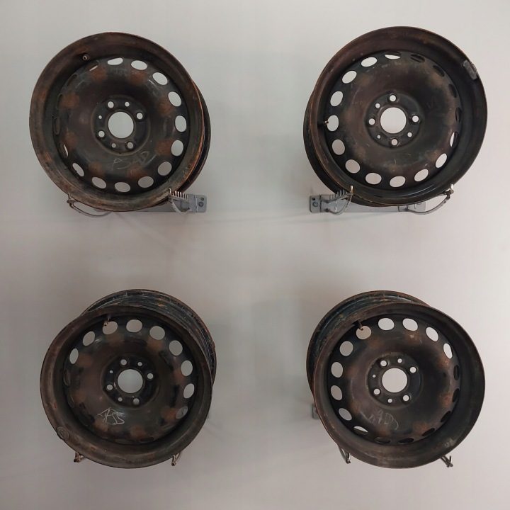 4× Штампованный диск Fiat OE 500, Panda 5.5" x 14" 4x98 ET 35, фото 1