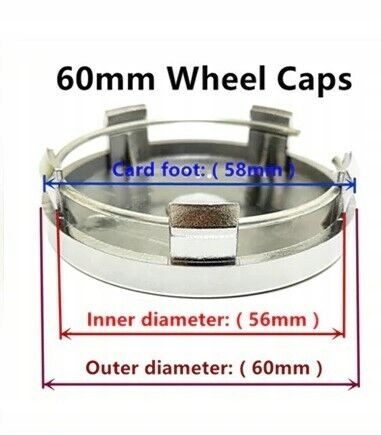4Pcs/lot Black Plastic 60 мм Universal Авто Car Грузовик Автомобиль Wheel Center, фото 2