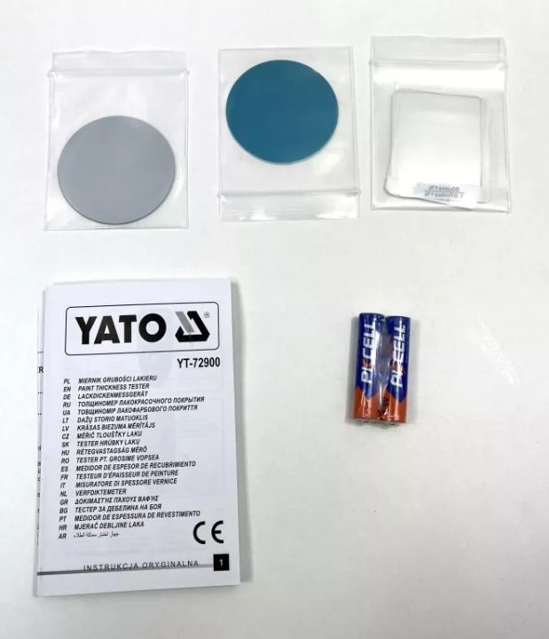 Измеритель толщины краски Yato с wbudowaną sondą 0-1,3 мм, фото 7