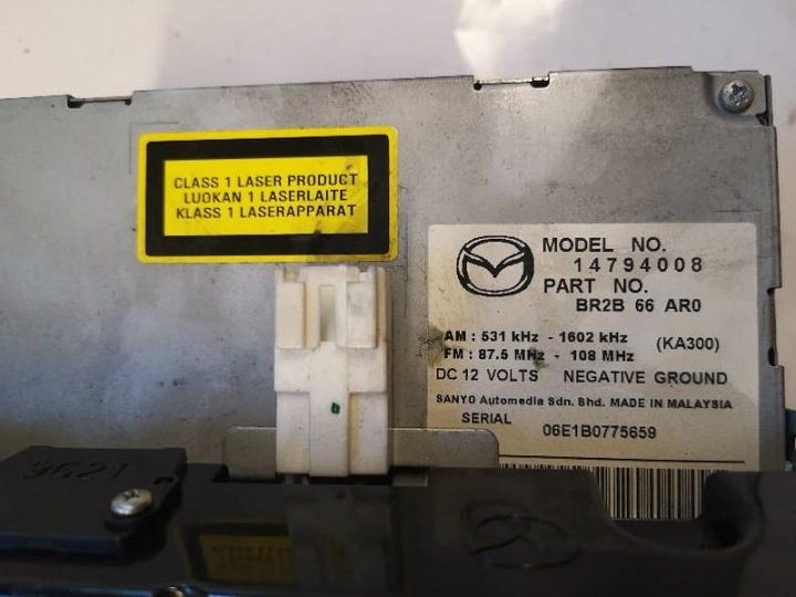 МАГНИТОЛА ШТАТНАЯ CD MAZDA 3 BK 1.6 CITD 14794008, фото 2