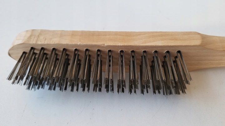 Латунная проволочная щетка 4 ряда, Silverline PB05, фото 2