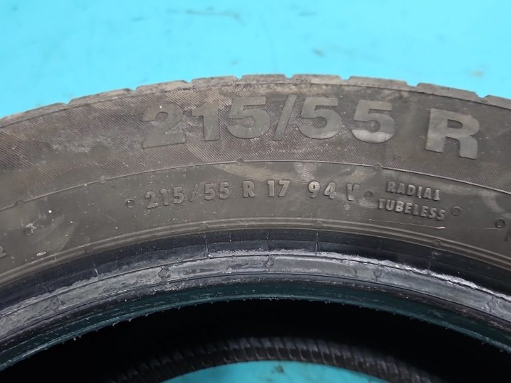2× Шина летняя Continental ContiEcoContact 5 215/55R17 94 В защита диска, фото 4