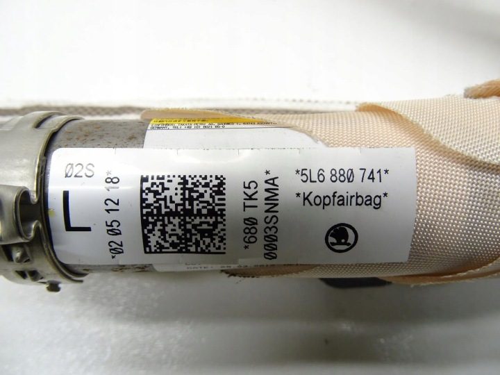 ШТОРКА БЕЗОПАСНОСТИ AIRBAG ЛЕВЫЙ 5L6880741 SKODA YETI I 5L, фото 7
