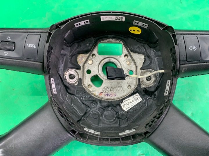 Руль кожаный мультифункциональный кнопки Audi A4 B7 04-08 A6 C6, фото 2