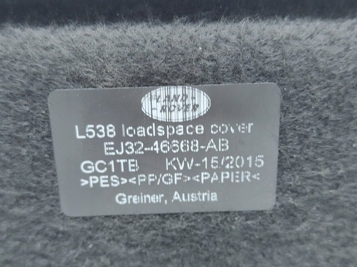 RANGE ROVER EVOQUE I L538 ПОЛКА ЗАДНЯЯ БАГАЖНИКА ОРИГИНАЛ 11-18, фото 6