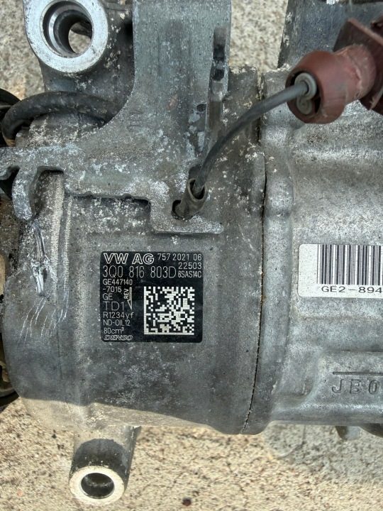 КОМПРЕССОР КОНДИЦИОНЕРА VOLKSWAGEN SEAT SKODA 2.0 TDI 3Q0816803D, фото 3