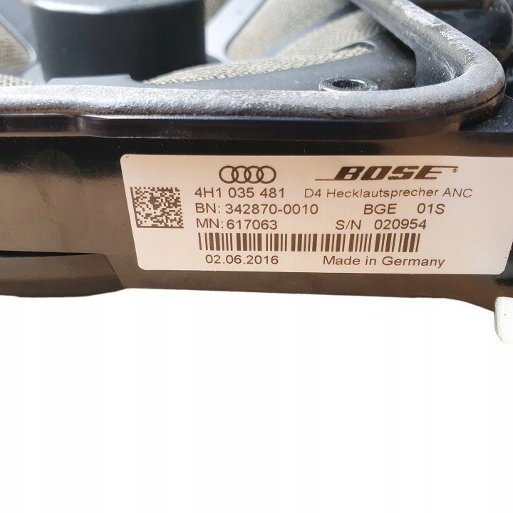 GD AUDI A8 4H0 ДИНАМИК BOSE 4H1035481, фото 5