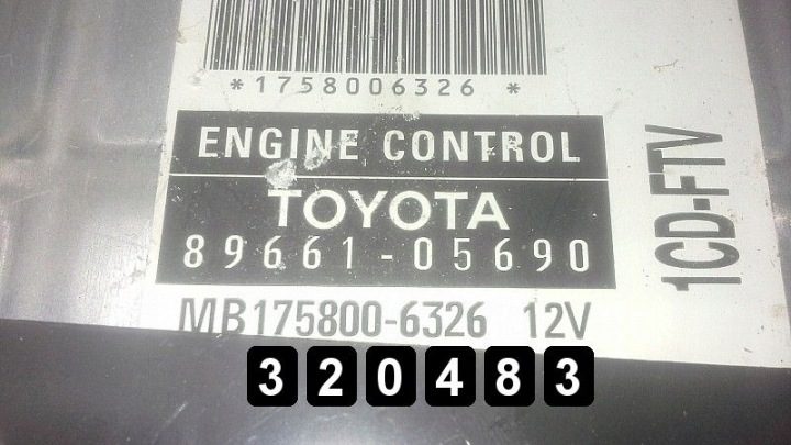 2005 Toyota Avensis ЭБУ 8966105690 MB1758006326, фото 2