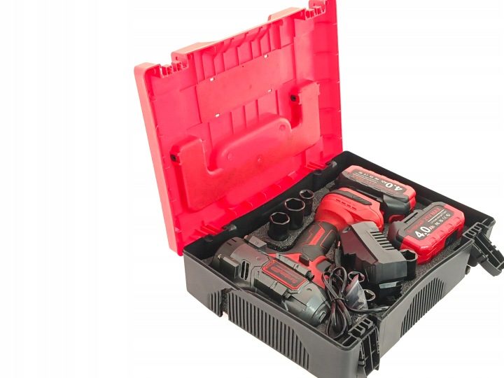 Ударный гайковерт SundpeyPRO 1500 Нм с 2 аккумуляторами 4,0 А·ч + насадки, фото 11