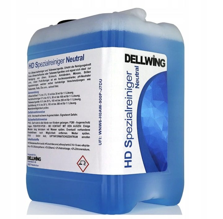 Niemiecki DELLWING HD SPECIAL KONCENTRAT ДЛЯ МОЙКА ULTRADŹWIĘKOWEJ 5 L, фото 1