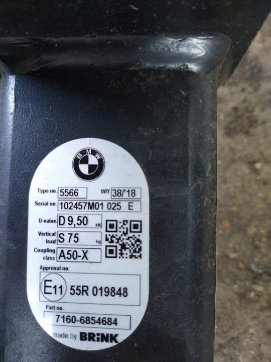 ФАРКОП БАЛКА BMW 2 F45 7160-6854684 BRINK неиспользованная, фото 5