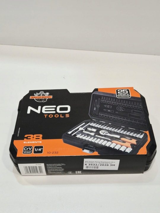 КОМПЛЕКТ ТОРЦЕВЫЕ ГОЛОВКИ 1/4 1/2 86 шт. элементов CR-V NEO-TOOLS, фото 1