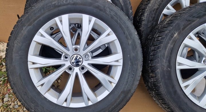 ЛИТЫЕ ДИСКИ ШИНЫ TIGUAN 2016- 215/65/17 ЗИМА ИДЕАЛ 2021 ГОД, фото 2