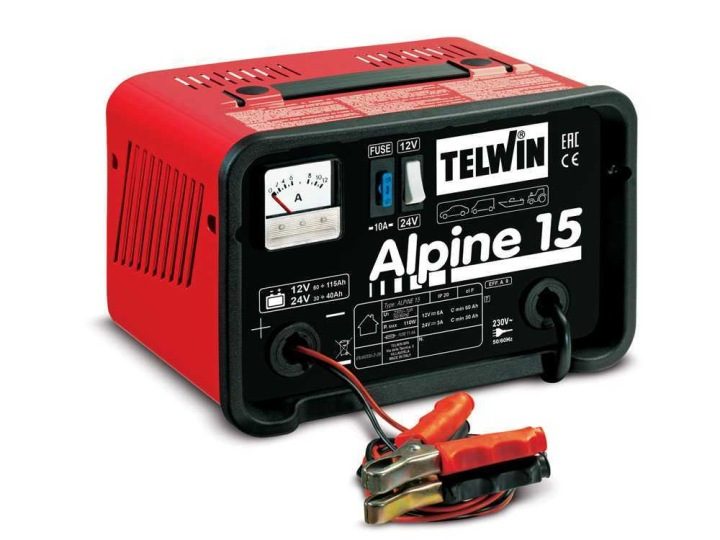 Зарядное устройство для аккумуляторов ALPINE 15 12/24V Telwin, фото 5