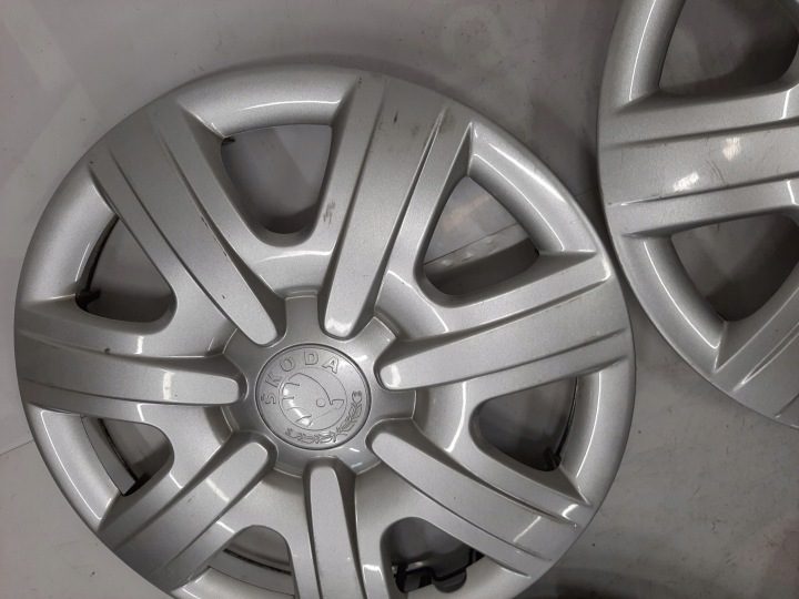 4× Колпак Skoda OE Оригинальный 14" серебристый, фото 12