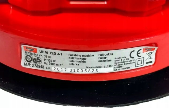 Элегантная полировальная машинка UPM 120 B1 комплект, фото 4