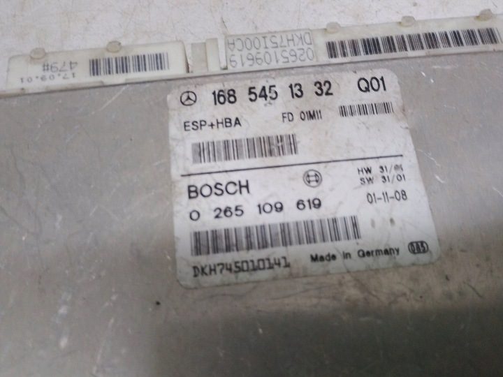 MERCEDES ЭБУ ДВИГАТЕЛЯ 1685451332 ЕВРОПА, фото 3