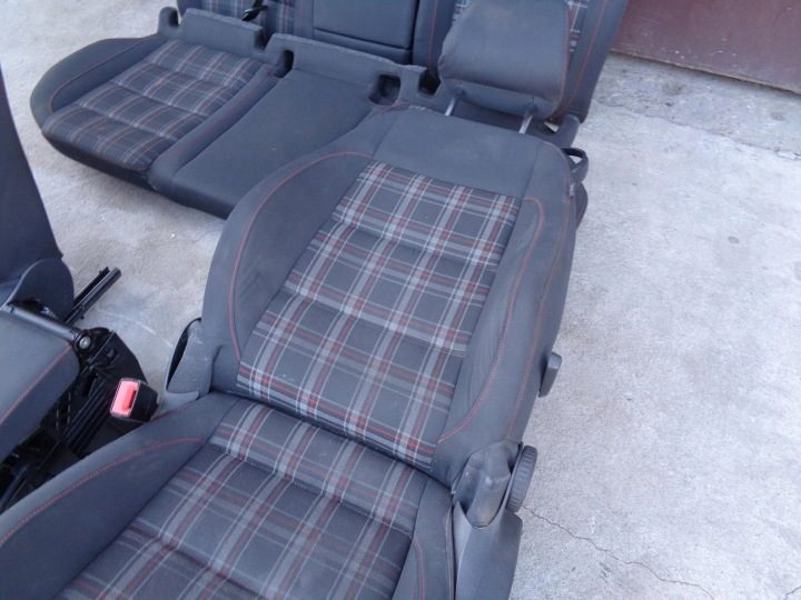 Сиденья диван компл. VW Golf VI 6 хэтчбек 3D 08- GTI EU, фото 4