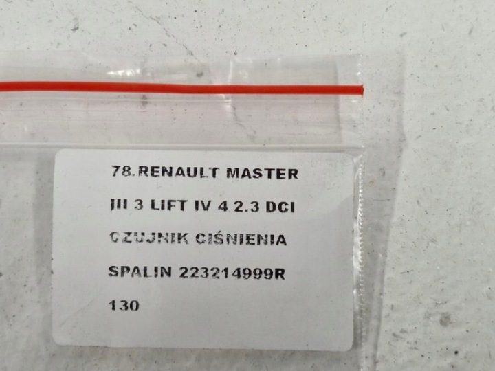 ДАТЧИК ДАВЛЕНИЯ ВЫХЛОПНЫХ ГАЗОВ ТРУБА RENAULT 223214999R Оригинал opakowanie, фото 7