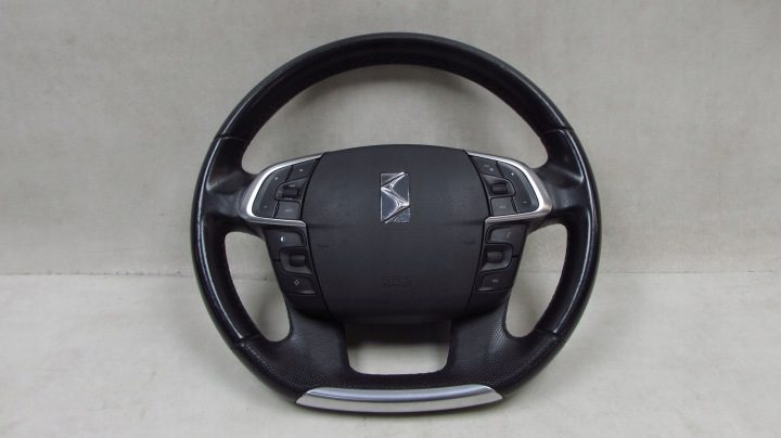 CITROEN DS4 C4 II 11-15 РУЛЬ КОЖА МУЛЬТИФУНКЦИОНАЛЬНАЯ ПОДУШКА БЕЗОПАСНОСТИ, фото 1