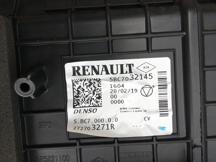Отопитель в сборе механический Renault Clio IV 272703271R, фото 2