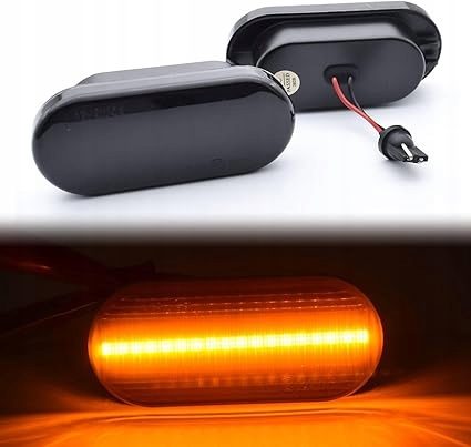 Поворотники LED AUTOXBERT для VW Ford Seat Skoda черные 2 шт., фото 2
