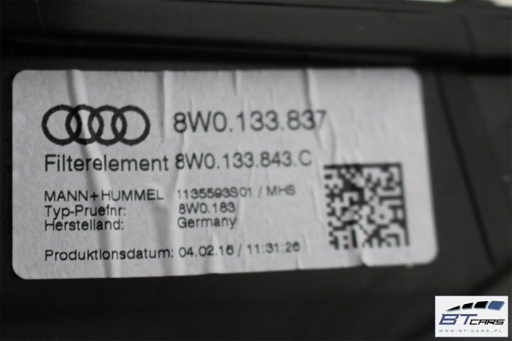 Audi A4 A5 корпус фильтра воздуха 8W0133837 8W0133835 8W0133843C 8W B9 8W0, фото 14