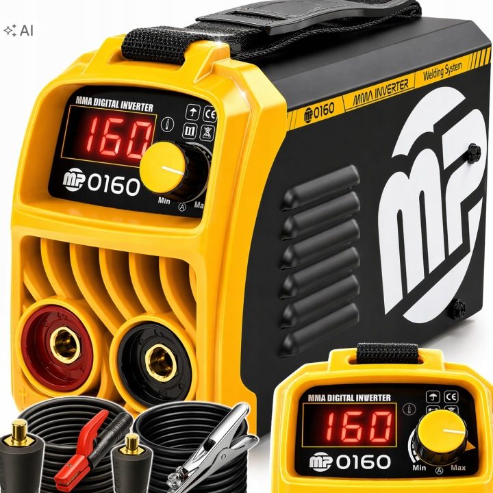 Сварочный инвертор Majster Pro 160A MMA/TIG с maską и LCD, фото 1