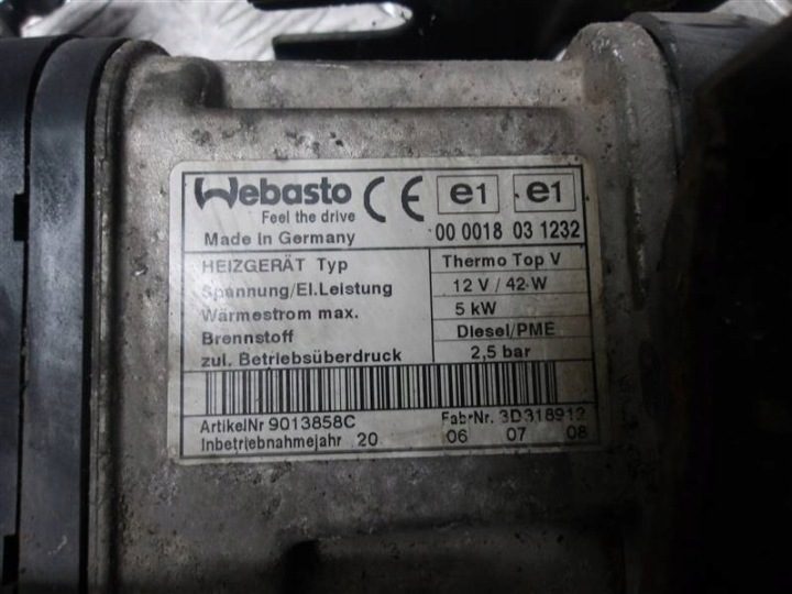 WEBASTO VW TOURAN И 1.9 TDI 105, фото 2