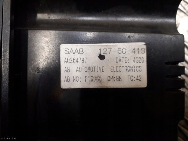 2002 Saab 9-5 Модуль управления кондиционером 12760419, фото 3