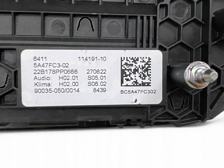 BMW 5 G30 G31 БЛОК УПРАВЛЕНИЯ ПЕЧКОЙ КОНДИЦИОНЕРА 5A47FC3, фото 3