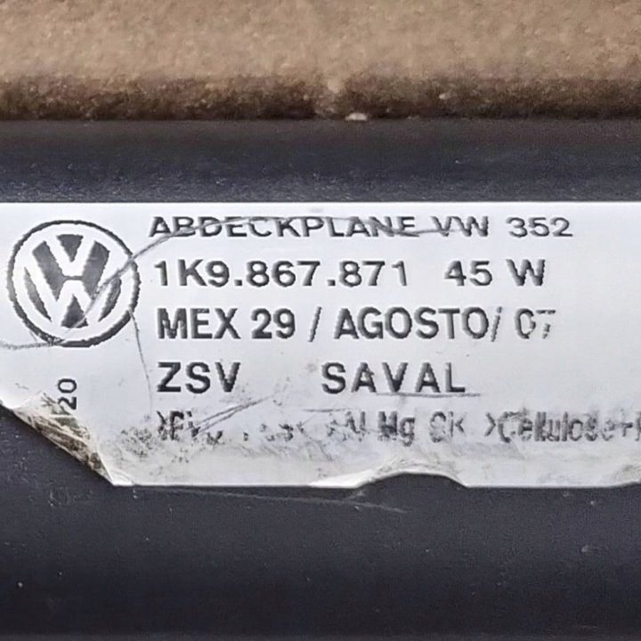 Шторка багажника Volkswagen OE 1K9867871, фото 8
