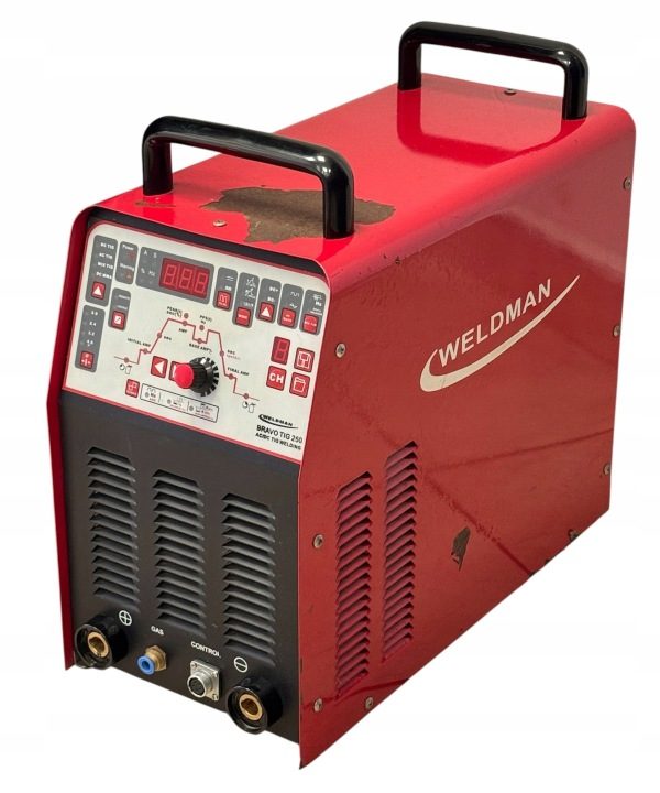 СВАРОЧНЫЙ АППАРАТ ИНВЕРТОРНЫЙ WELDMAN BRAVO TIG 250 AC DC PULS MMA 230V АЛЮМИНИЕВЫЙ IGBT HF, фото 1