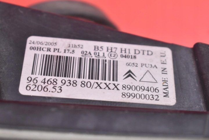 ФАРА ПРАВАЯ ФАРА ПЕРЕДНЯЯ EU 9646893880 CITROEN C4 1 I 5D ХЭТЧБЕК 04-08, фото 10