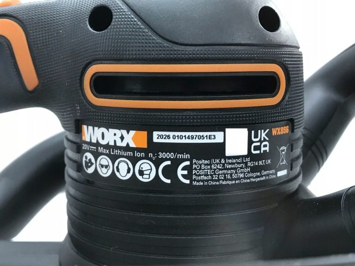 Полировальная машинка автомобильная аккумуляторная Worx WX856 20V - SOLO + 2 pady, фото 5