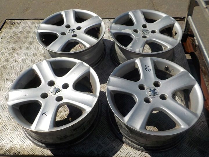 4× Литой диск Peugeot OE 307 308 6.5" x 16" 4x108 ET 31, фото 1
