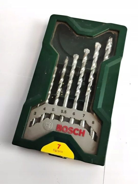 BOSCH комплект 7 сверл для бетона kamienia 3-8 мм, фото 2
