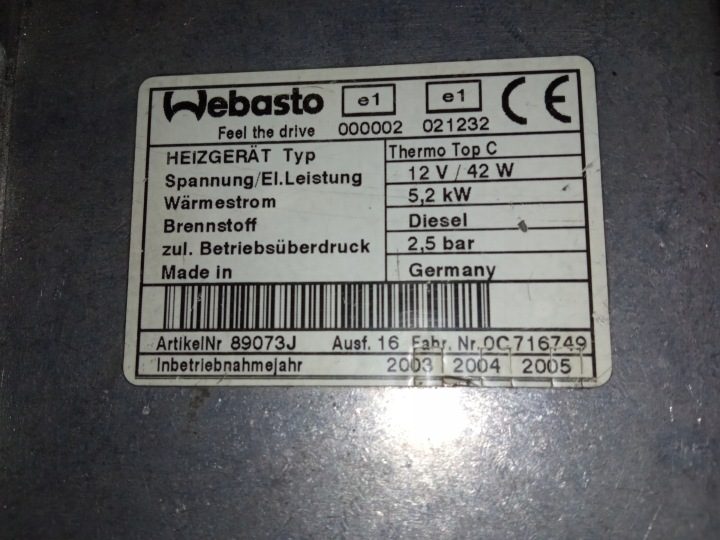 Webasto автономный дизель бензин в сборе комплект Opel Astra H/ Zafira B, фото 10