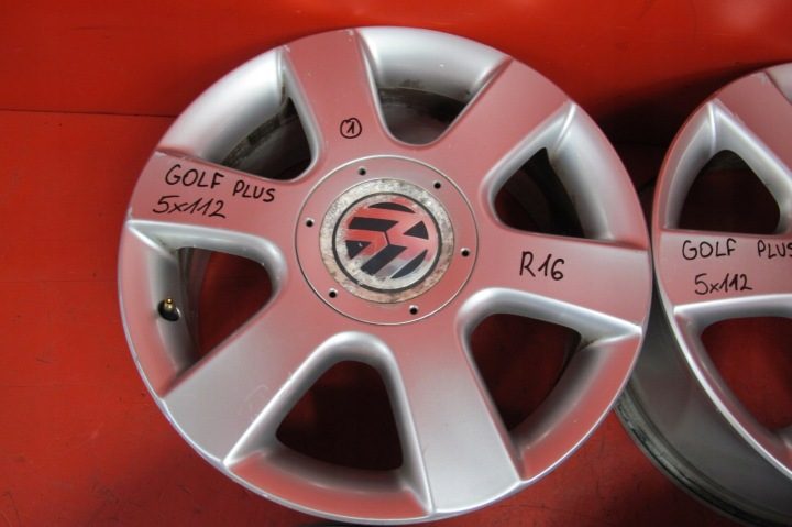 4× Литой диск Volkswagen OE 1T0601025C GOLF + 6.5" x 16" 5x120, фото 2