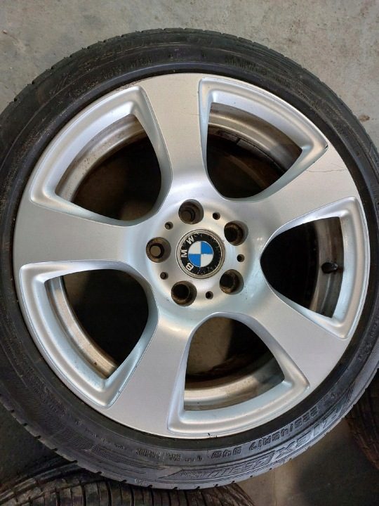 КОЛЕСА ЛИТЫЕ ДИСКИ 17" 225/45R17 BMW 5x120 ОРИГИНАЛЬНЫЕ ШИНЫ 7-8mm DOT 4522, фото 2