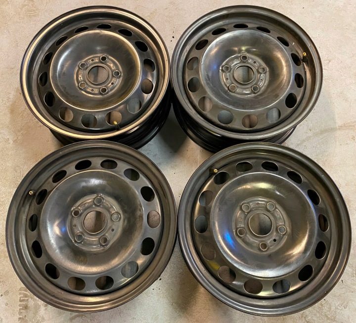 4× Штампованный диск Volkswagen OE 5q0601027ck 6.0" x 16" 5x112 ET 43, фото 1