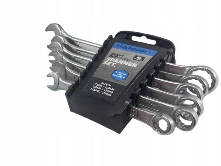 ТОРЦЕВЫЕ ГОЛОВКИ HANNON SPANNER КОМПЛЕКТ 6 шт. 8MM-17MM 23157, фото 8