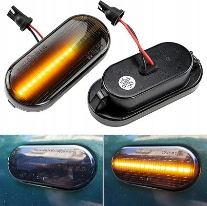Поворотники LED AUTOXBERT для VW Ford Seat Skoda черные 2 шт., фото 3