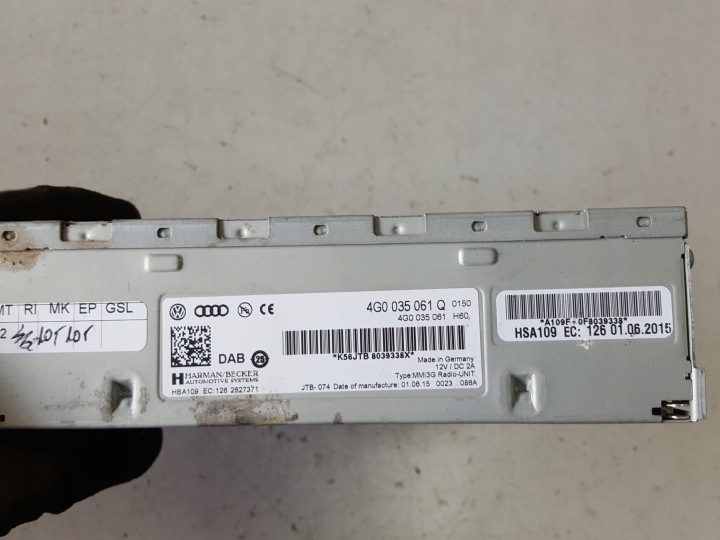 Audi A4 B8 рестайлинг 11-15r тюнер магнитолы навигация 4G0035061Q, фото 2