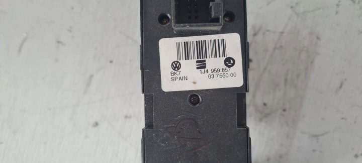 БЛОК УПРАВЛЕНИЯ БЛОК КНОПОК СТЕКЛОПОДЪЕМНИКОВ VW GOLF 4 BORA LEON TOLEDO II 1J4959857 КРАСНЫЙ, фото 5