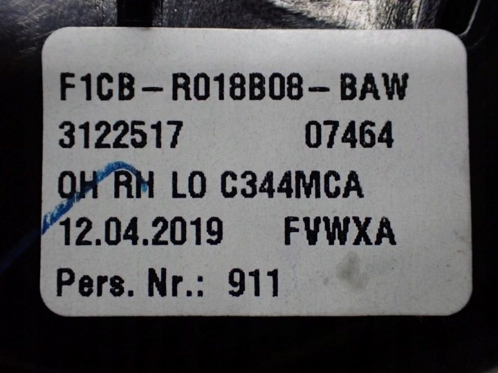 ДЕФЛЕКТОР ОБДУВА ПРАВЫЙ ЕВРОПА ОРИГИНАЛ F1CB-R018B08-BAW FORD C-MAX MK2 II 19 г., фото 5