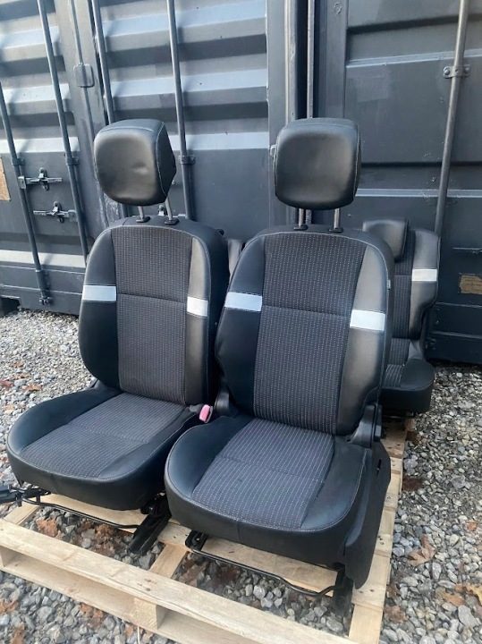 СИДЕНЬЯ ПЕРЕДНИЕ ЗАДНИЕ RENAULT SCENIC 3 III ПОЛУКОЖА, фото 5