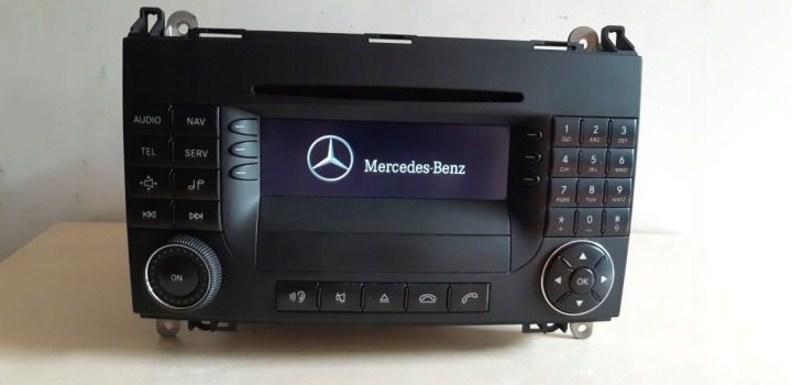 Магнитола CD Mercedes A-класс W169 B-класс W245 Sprinter W906 в хорошем состоянии, фото 4
