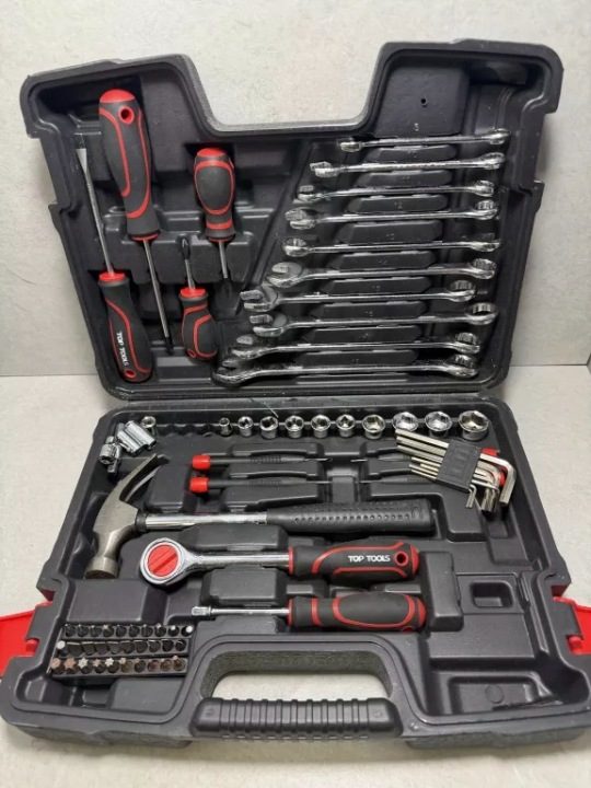 TOP TOOLS комплект инструментальный 1/4", 3/8" 73 шт. 38D500, фото 4